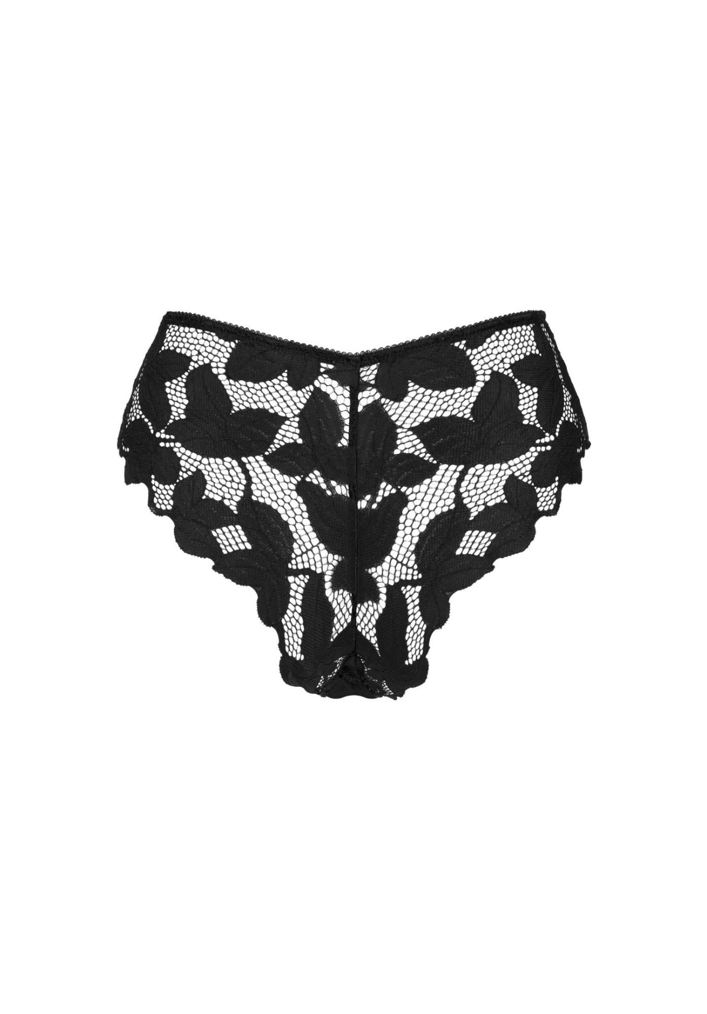Сексуальные трусики Obsessive Editya, XS/S (черный)