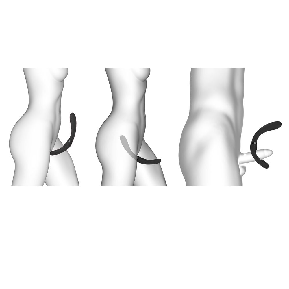 Elastyczny wibrator uniwersalny Dorcel Infinite Joy, 28,2 cm (czarny)