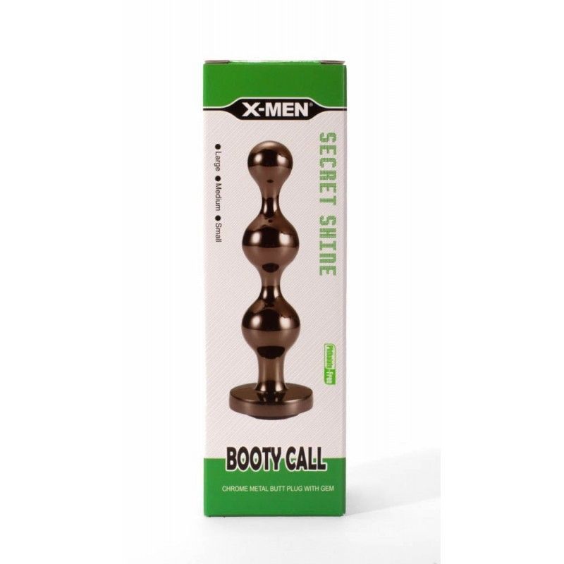 Korek analny Secret Shine Booty Call, 11,7 cm (czarny)
