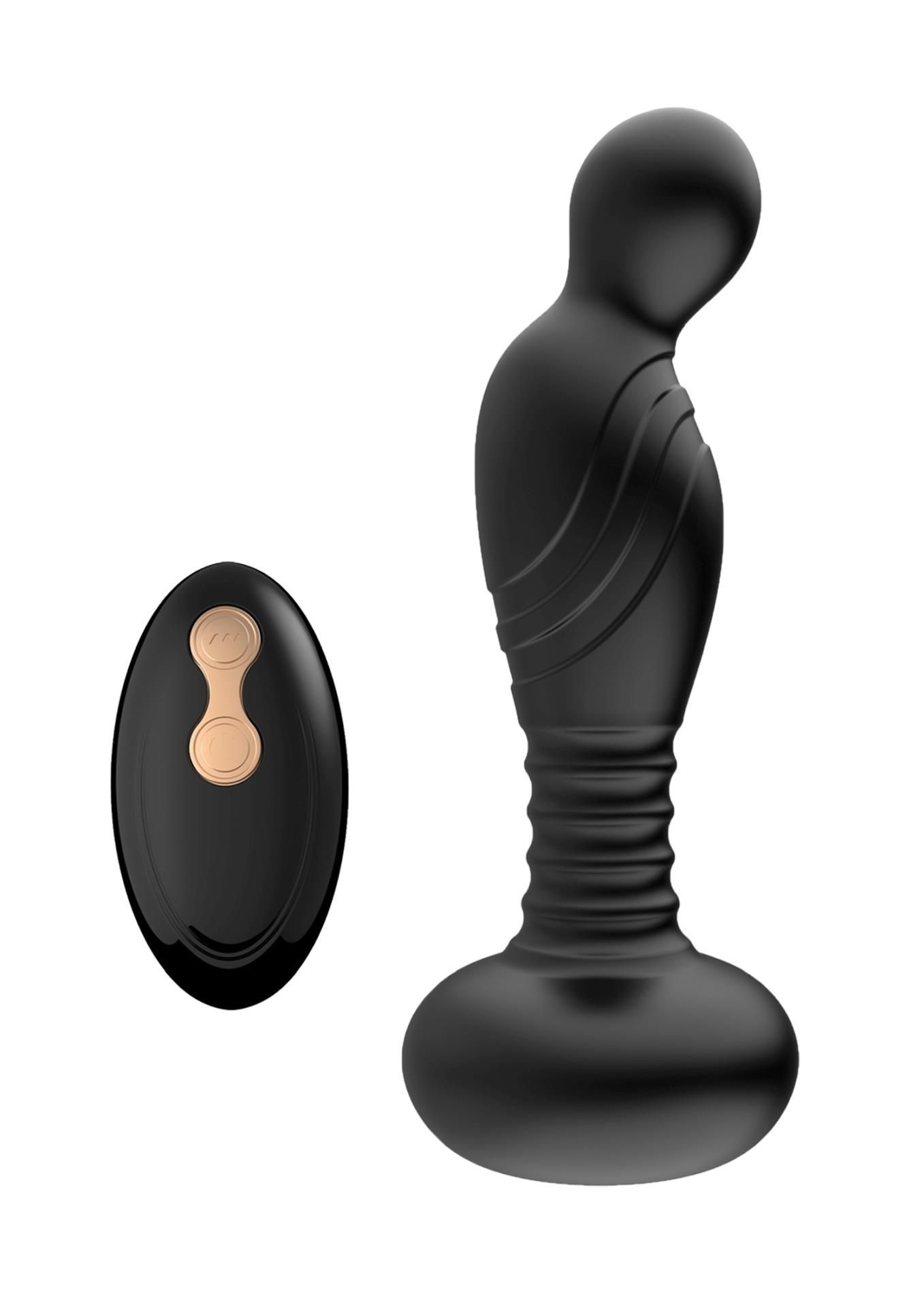 Stymulator prostaty B - Series Magic Remote Control, 9 cm (czarny)