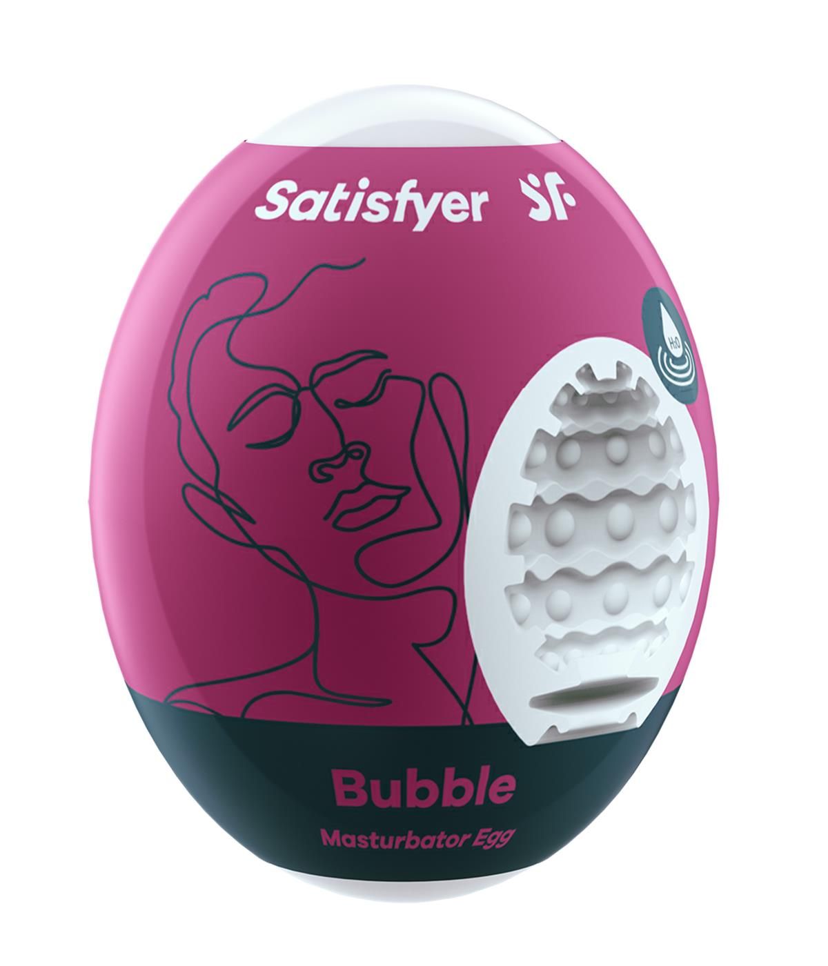 Мастурбатор яйцо Satisfyer Egg Single Bubble (белый)