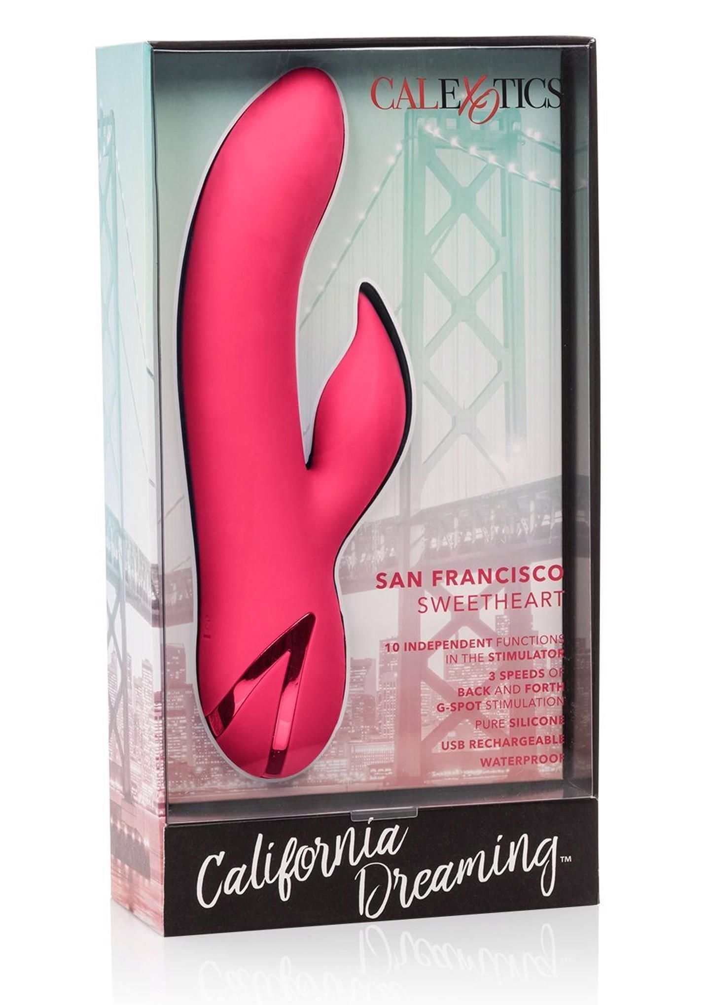 Вибратор кролик CalExotics California Dreaming San Francisco, 12х3,3 см (розовый)