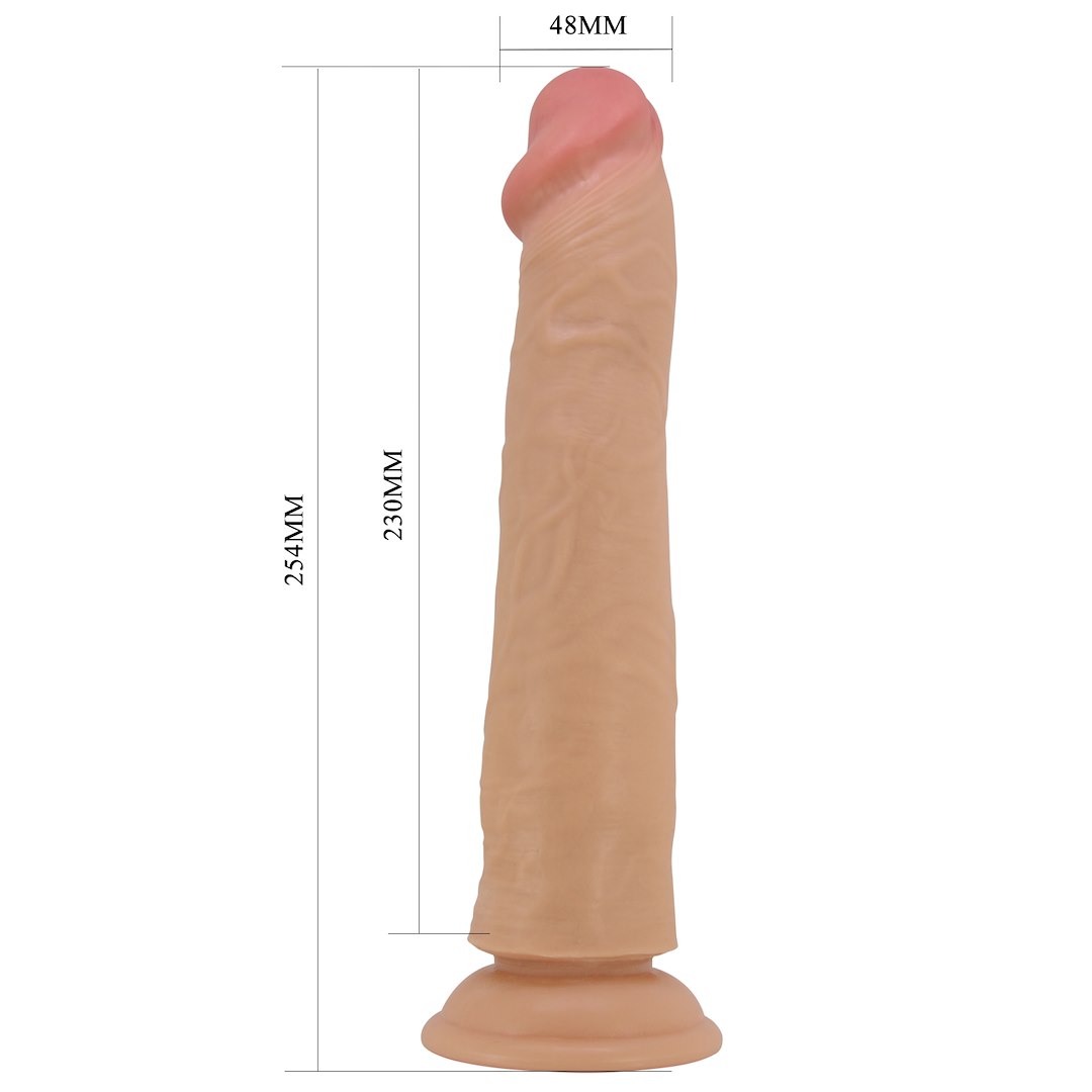 Фаллоимитатор Pretty Love Sliding Skin Sharife 10", 25.4 см (телесный)