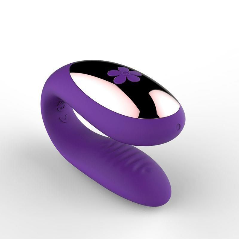 Вибратор для пар Toyz4Lovers Passion, 10 см (фиолетовый)