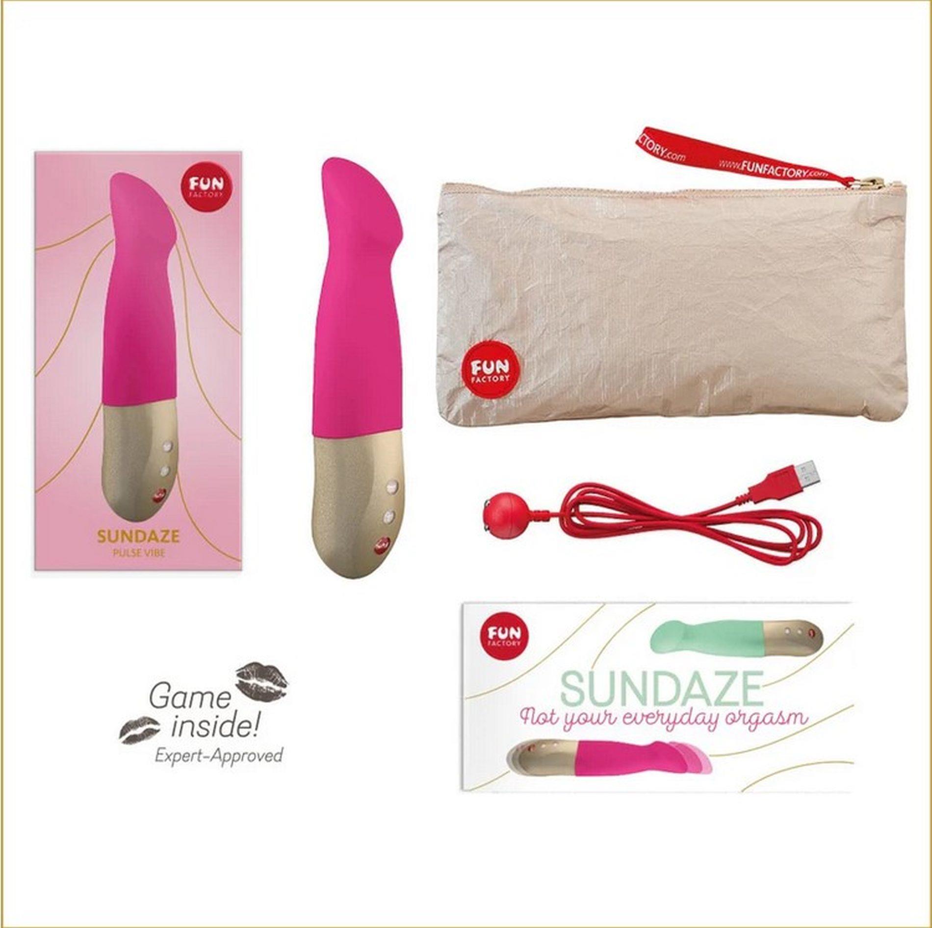 Вибратор Fun Factory Sundaze Pulse Vibe, 17.5 см (розовый)