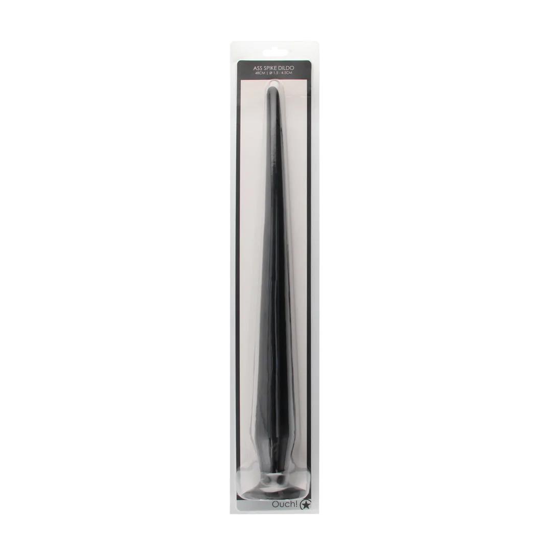 Ouch Ass Spike Dildo - Dildo, Czarny, 50 cm