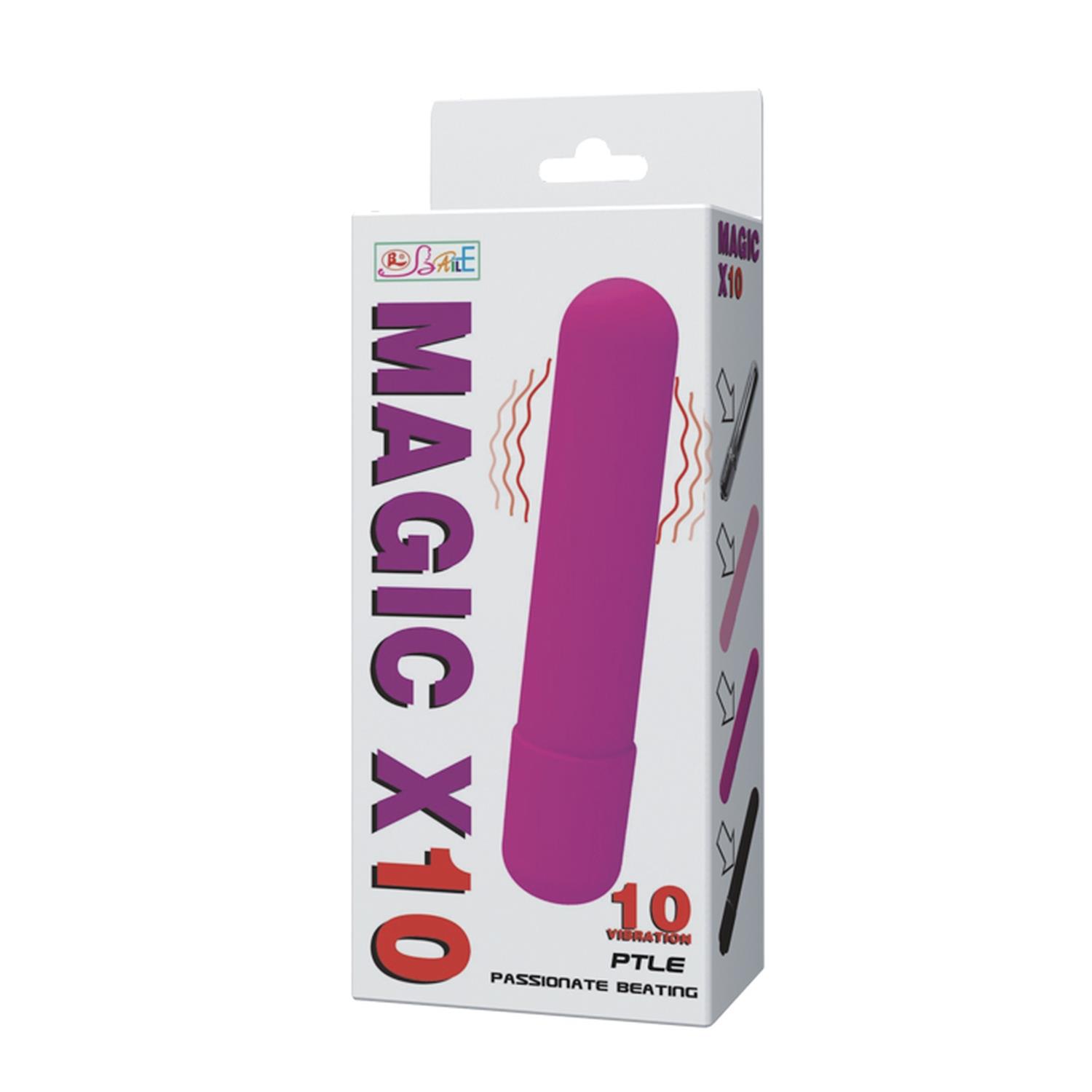 Вибратор Baile Magic X 10, 9.2 см (фиолетовый)