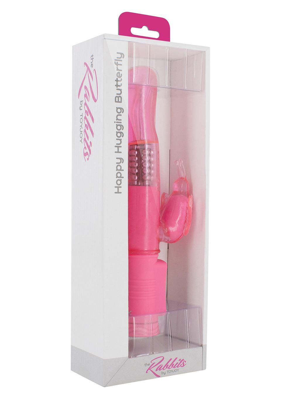 Вибратор-кролик Toy Joy Happy Hugging Butterfly, 22,5 см (розовый)