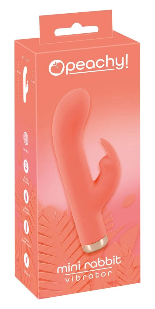 Вибратор-кролик You2Toys Peachy Mini Rabbit, 16.7 см (персиковый)