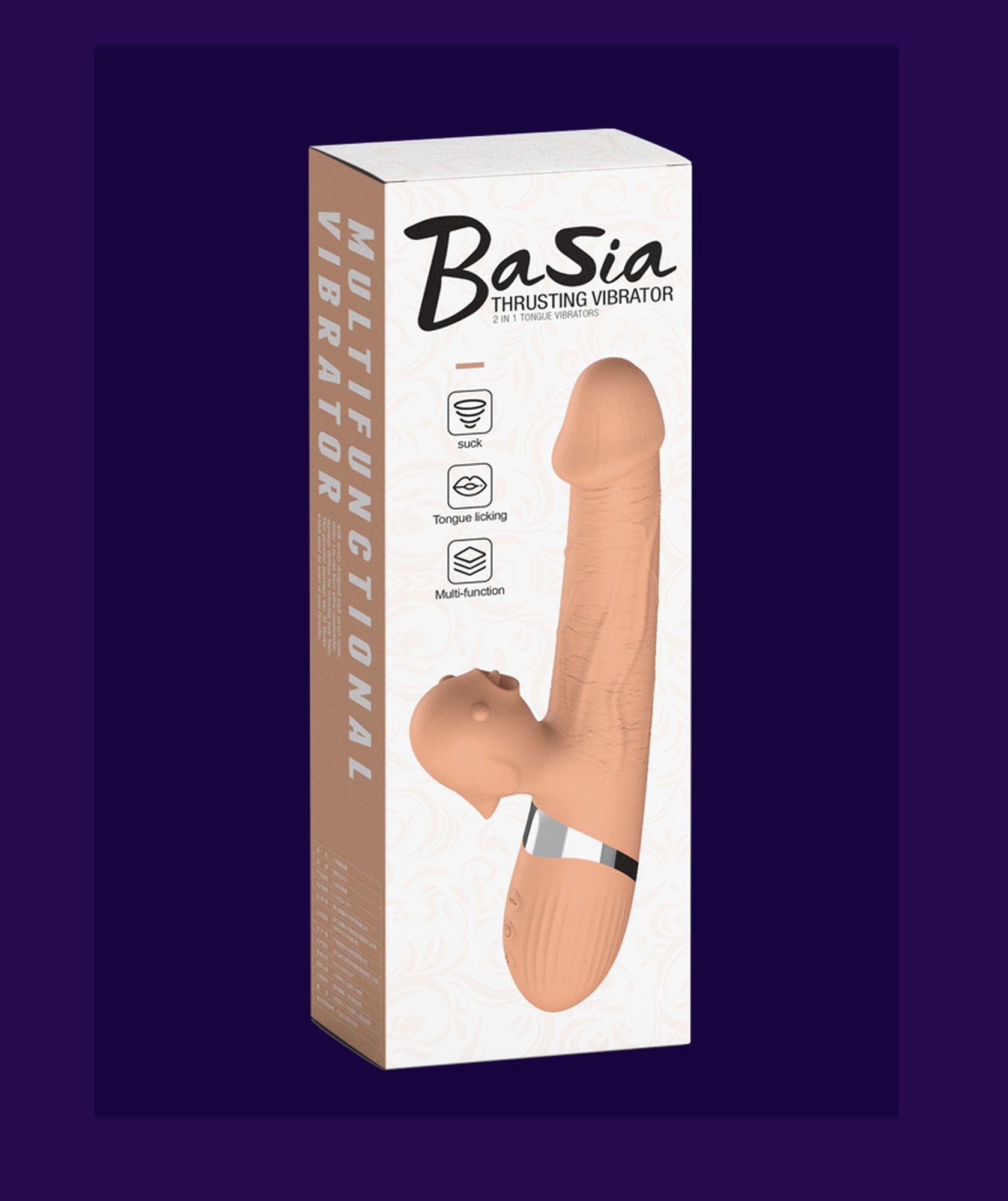 Вибратор Boss Series Basia Thrusting, 24 см (телесный)