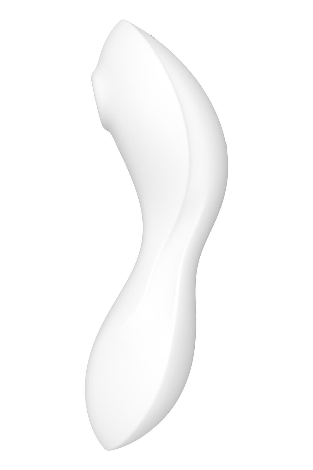 Вакуумный стимулятор клитора с вибрацией Satisfyer Curvy Trinity 5+ (белый)