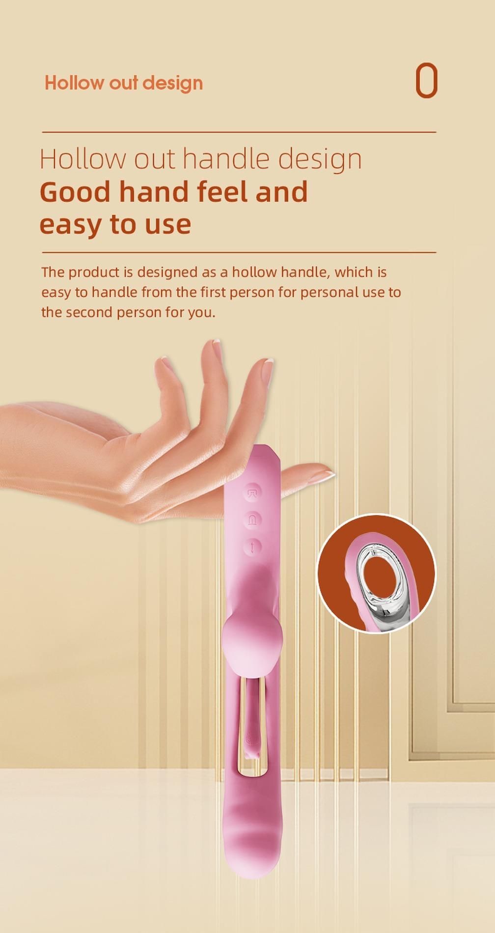 Wibrator królik B - Series Lyla Corse, 24.5 cm (różowy)