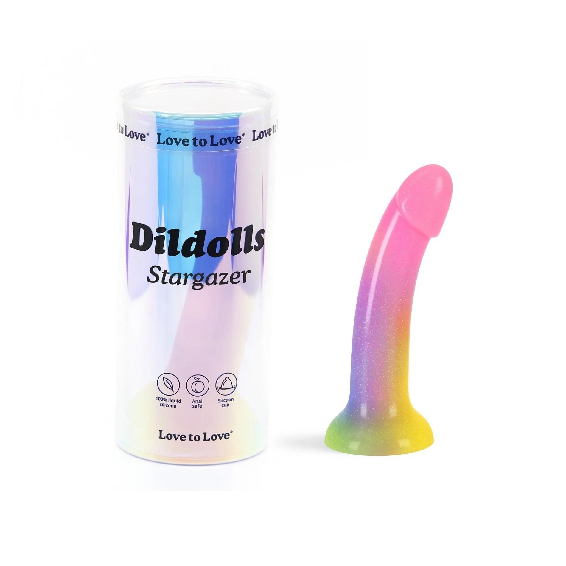 Фаллоимитатор Love To Love Dildolls Stargazer, 19 см (мульти)