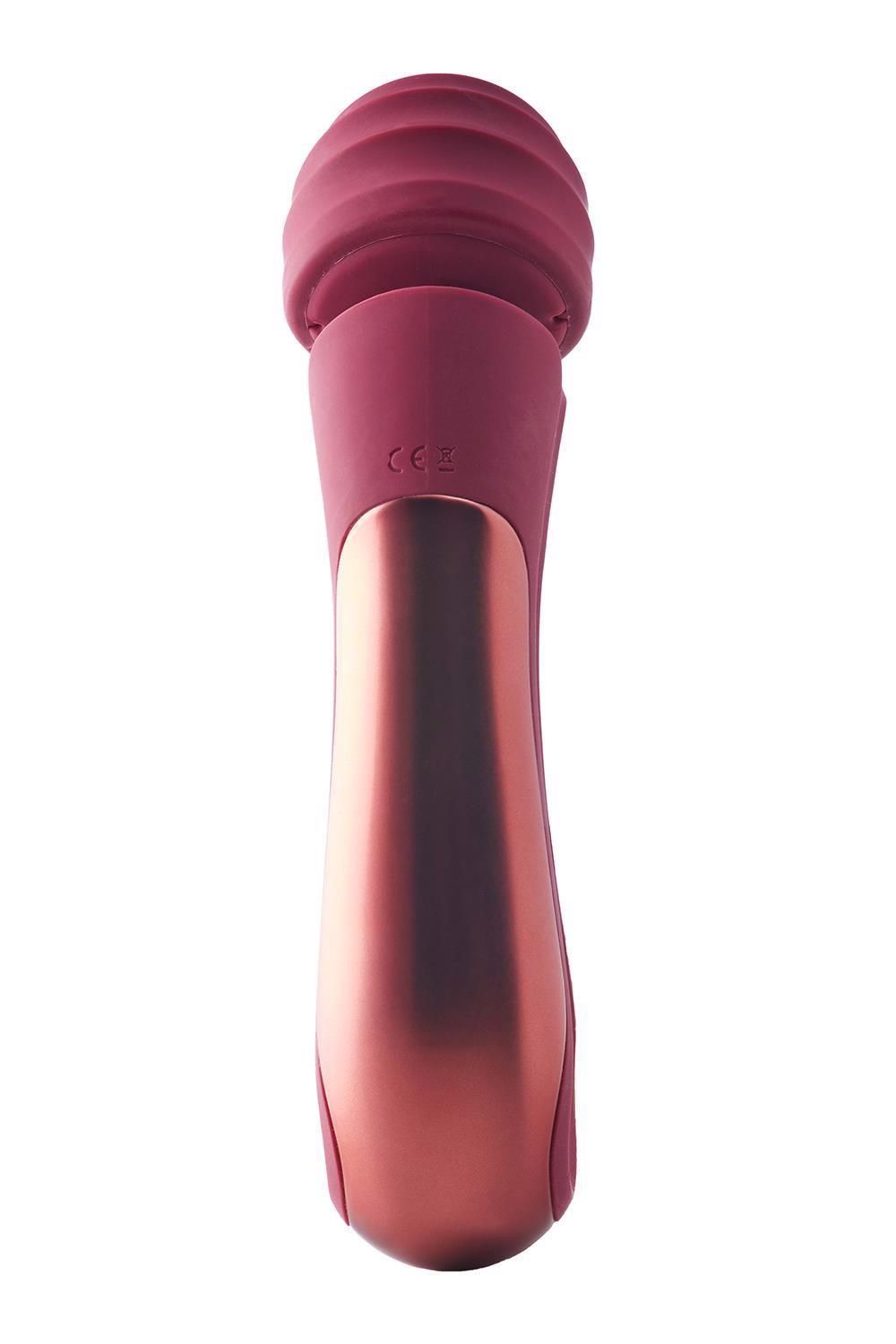 Вибромассажер Dream Toys Dinky Curved Wand Jacky O, 23 см (бордовый)