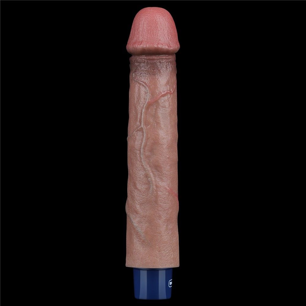Вибратор Lovetoy Real Softee 9" Platinum Silicone, 22.8 см (коричневый)