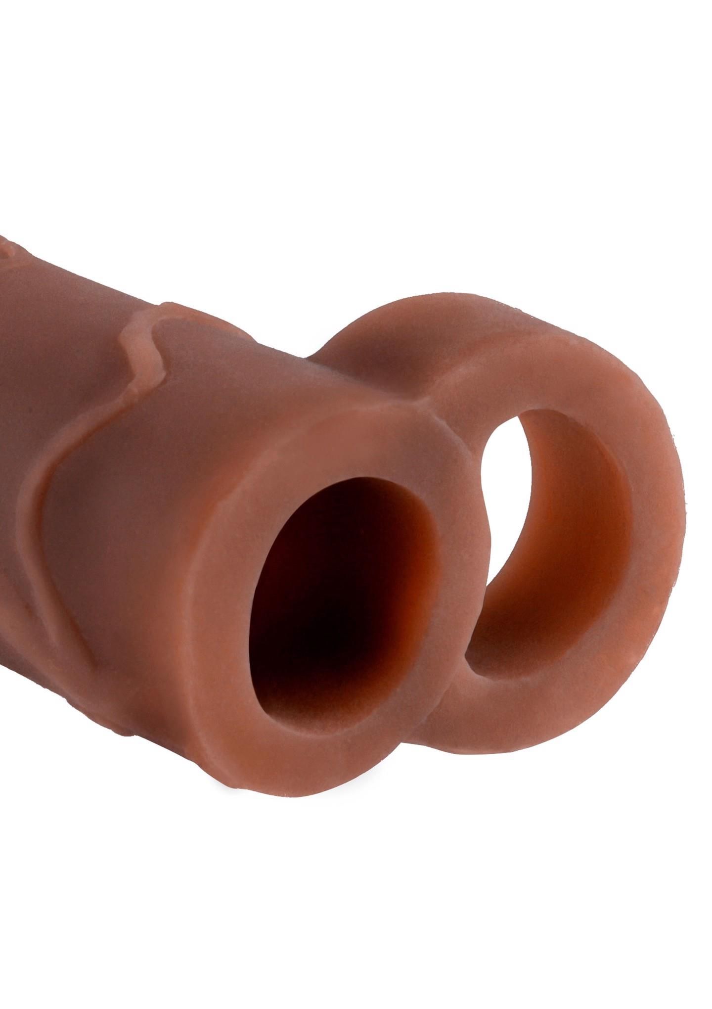 Насадка на пенис Pipedream Perfect 2" Extension with Ball Strap, 19,1 см (коричневый)