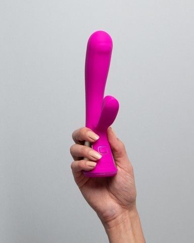Вибратор-кролик Ohmibod Fuse for Kiiroo, 18 см (розовый)