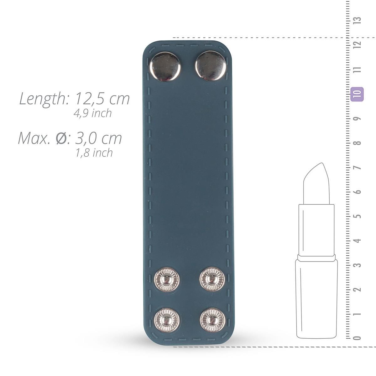 Эрекционное кольцо Boners Ball Strap S/M, 12,5 см (серый)