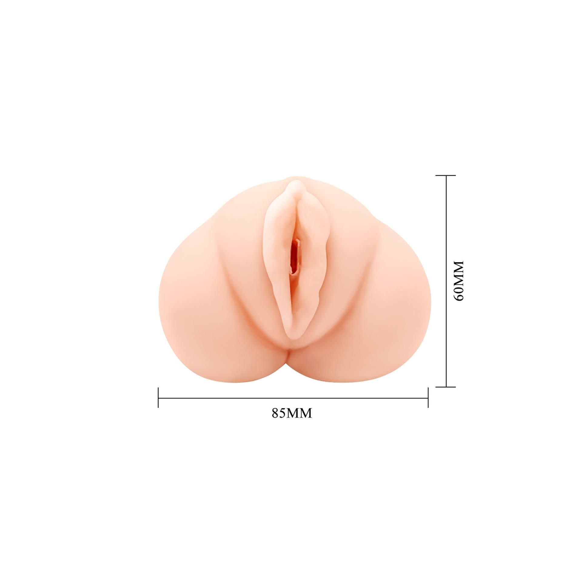 Crazy Bull Realistic Vagina - Realistyczny masturbator, W kolorze cielistym, 14 cm