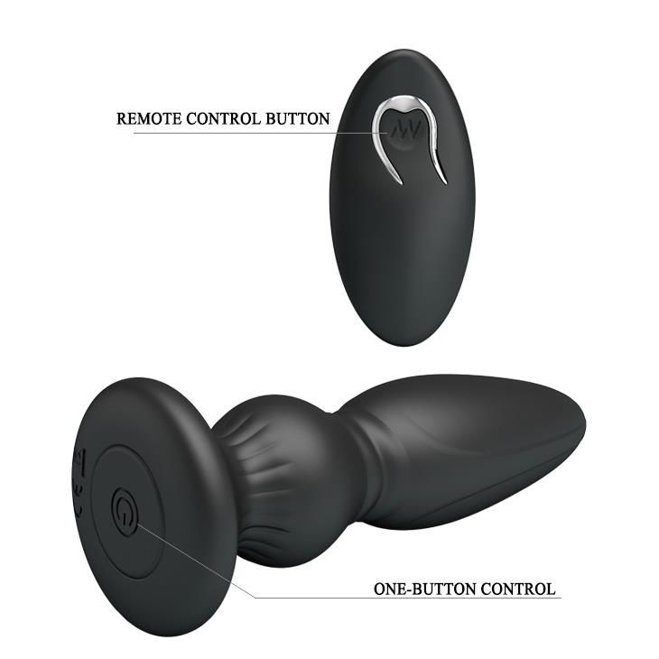 Анальна пробка LyBaile Mr.Play Vibrating Prostate Massager, 12.5 см (чорний)
