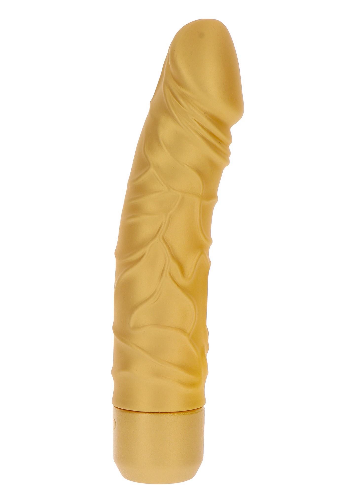 Wibrator ToyJoy Gold Dicker, 20 cm (złoty)