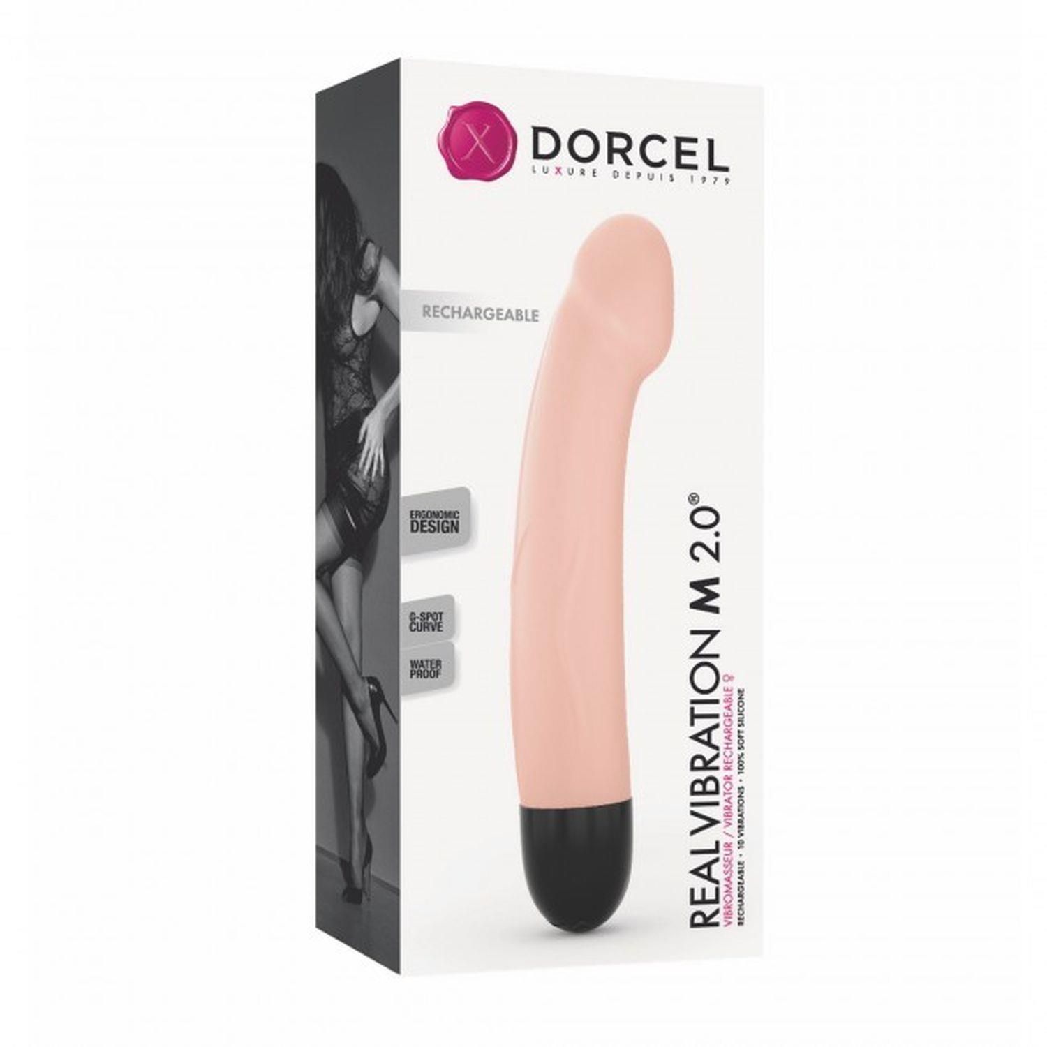Wibrator do punktu G Dorcel Real 2.0, 22 cm (w kolorze cielistym)
