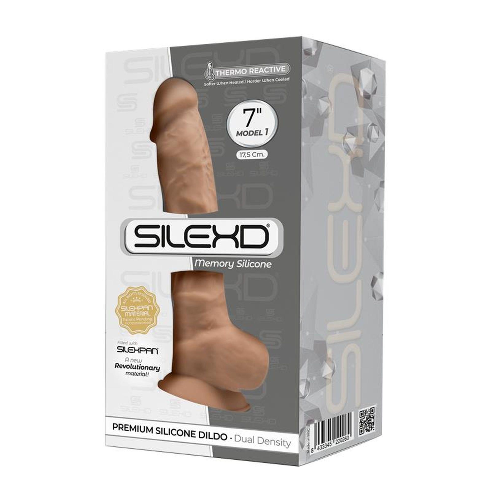Фаллоимитатор Silexd Premium Silicone Dildo Model 1 Size 7, 18,8 см (телесный)