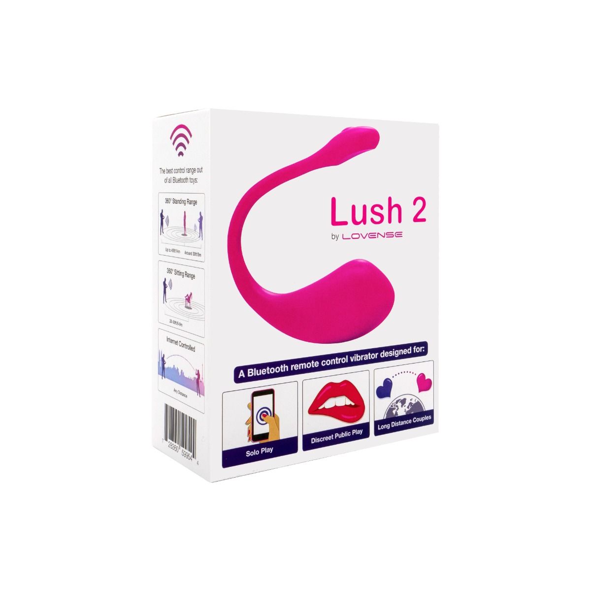 Wibrujące jajko Lovense Lush 2, 18 cm (różowy)