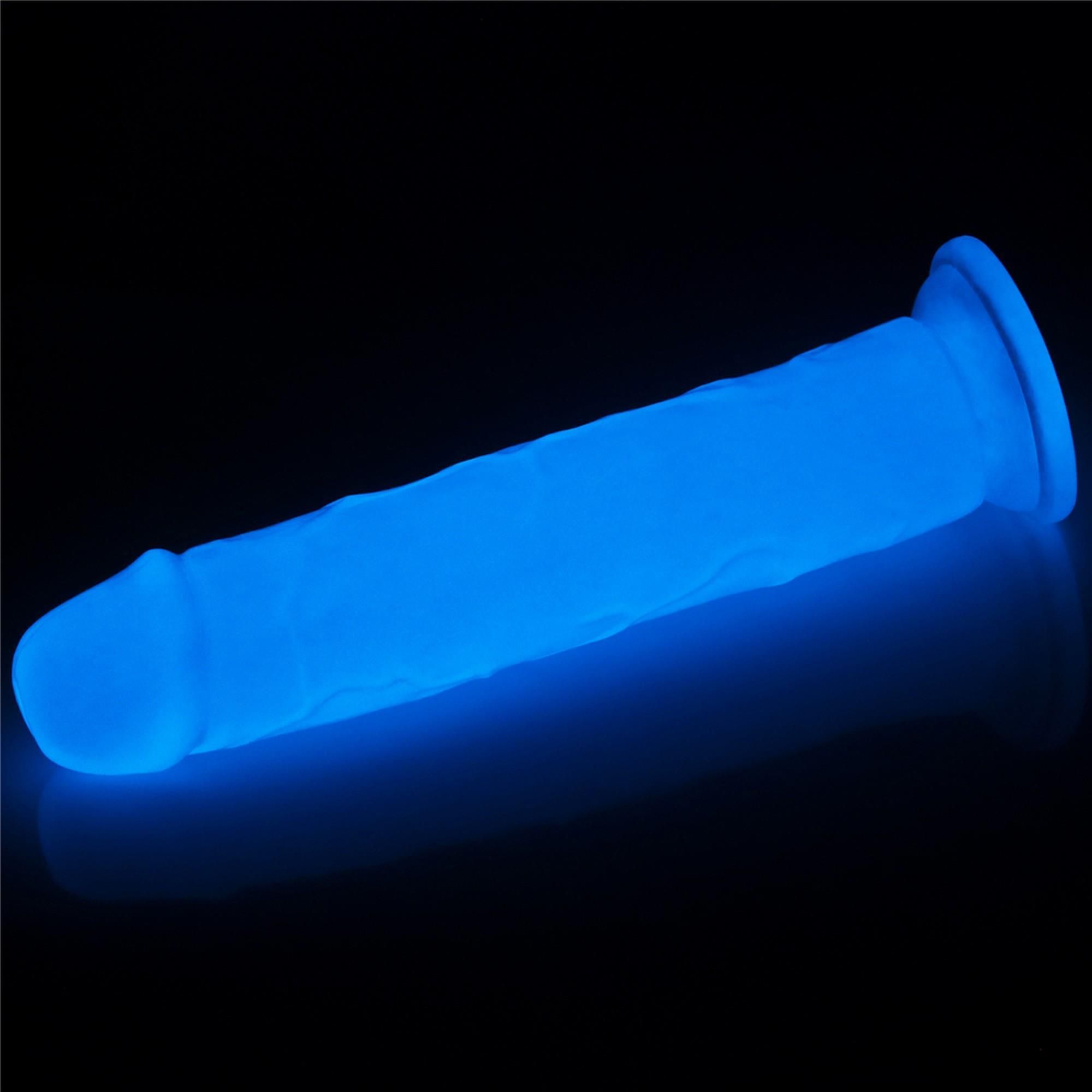 Фаллоимитатор неоновый Lumino Play Dildo, 21 см (синий)