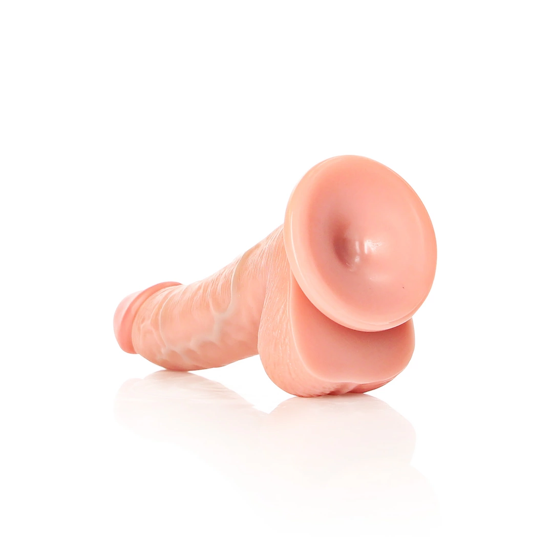 Фаллоимитатор RealRock Curved Realistic, 17 см (бежевый)