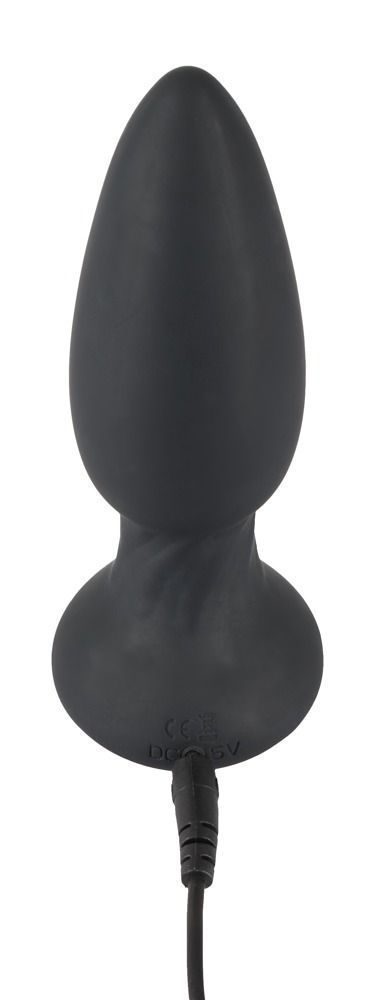 Анальна пробка Black Velvets Rotating & Vibrating Plug, 14 см (чорний)