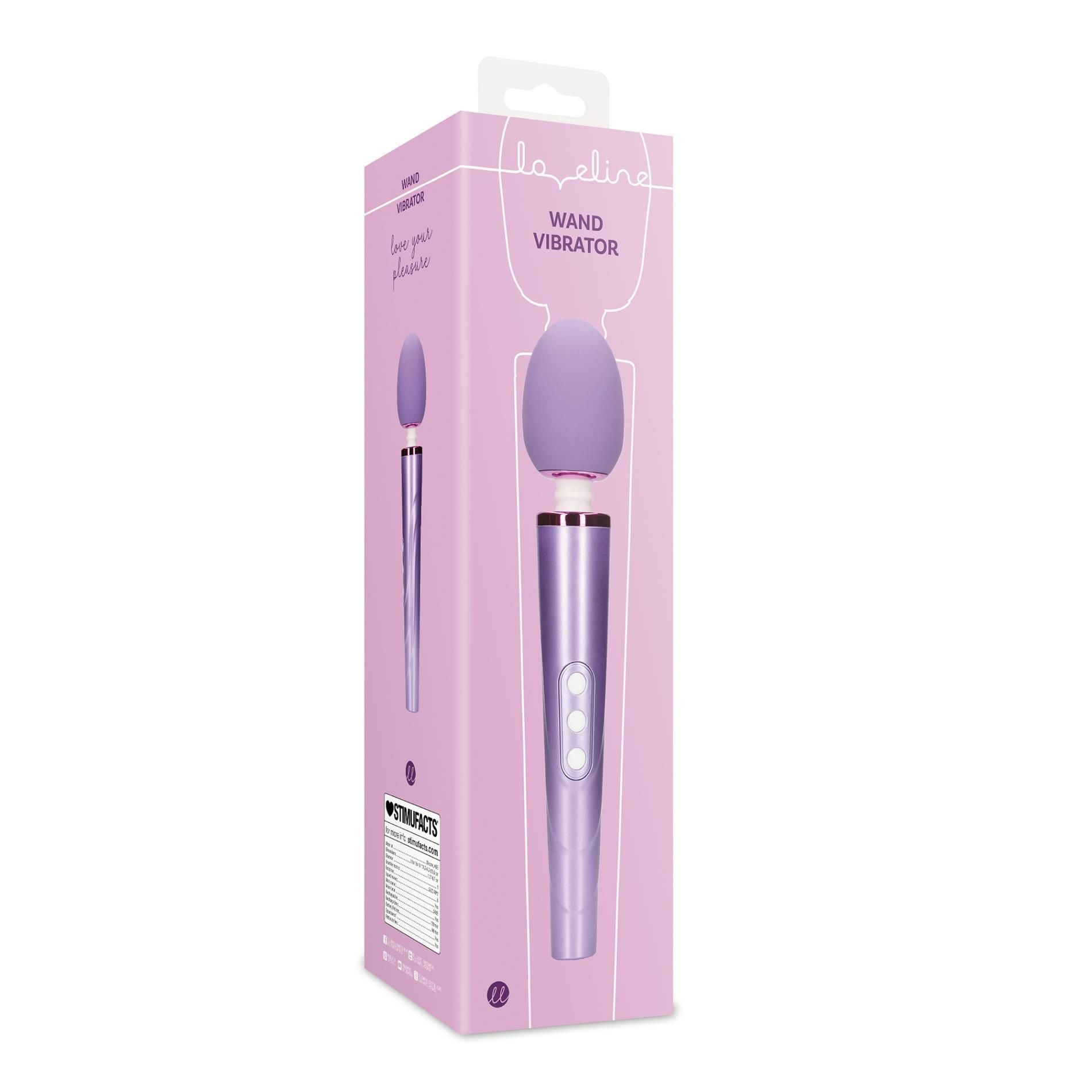 Вибромассажер Loveline Wand, 25.5 см (фиолетовый)