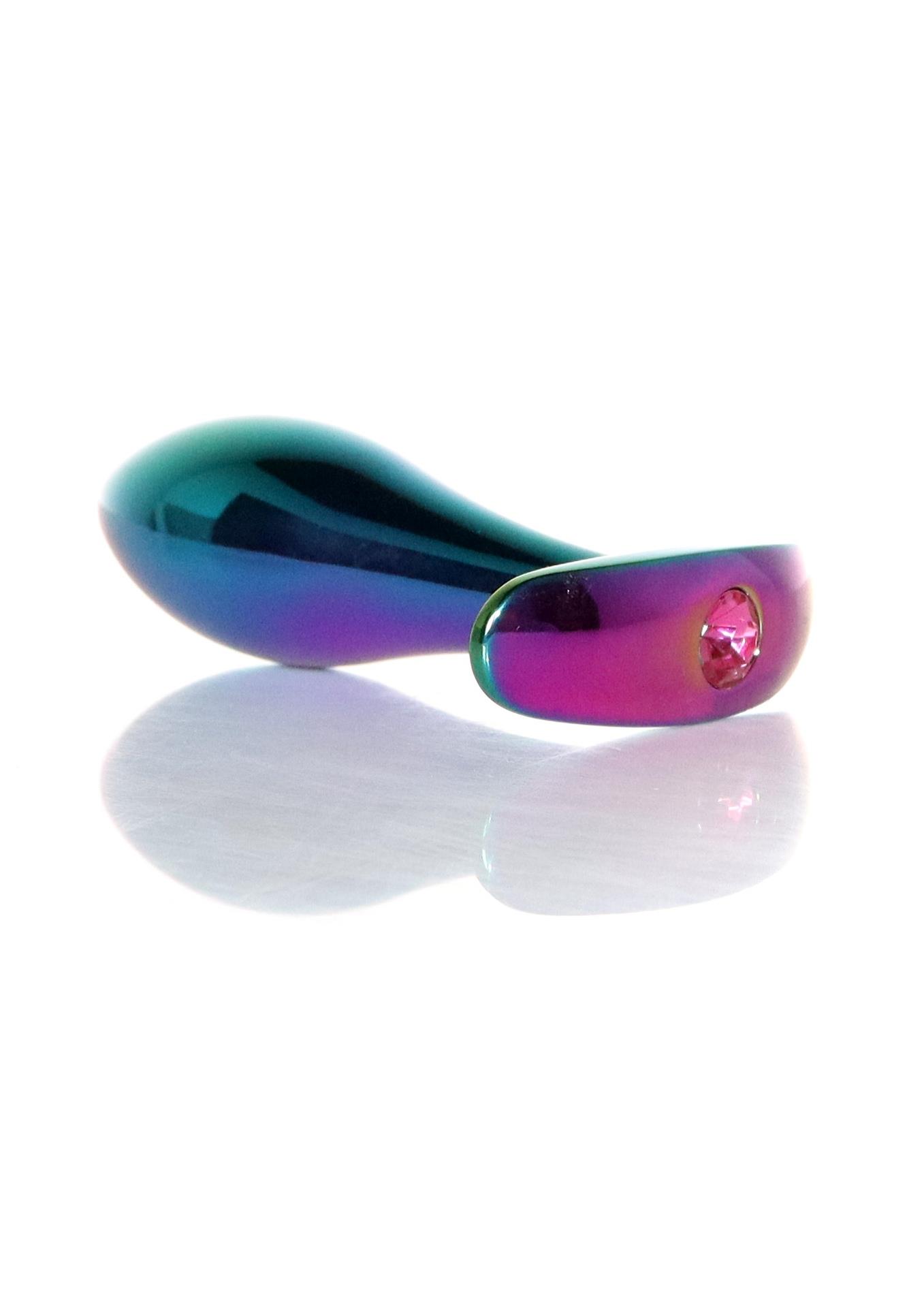 Анальна пробка з кристалом B - Series HeavyFun Plug-Jewellery, 9.2 см (рожевий)
