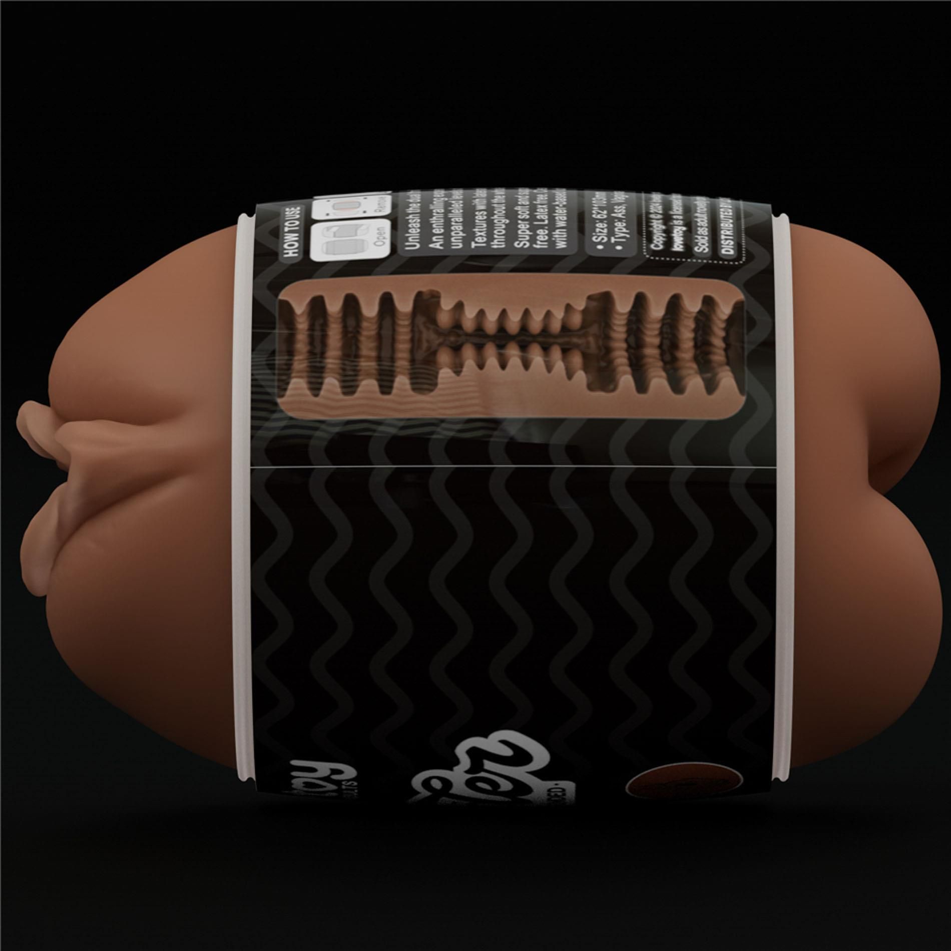 Masturbator podwójny Lovetoy Ass and Vagina (brązowy)