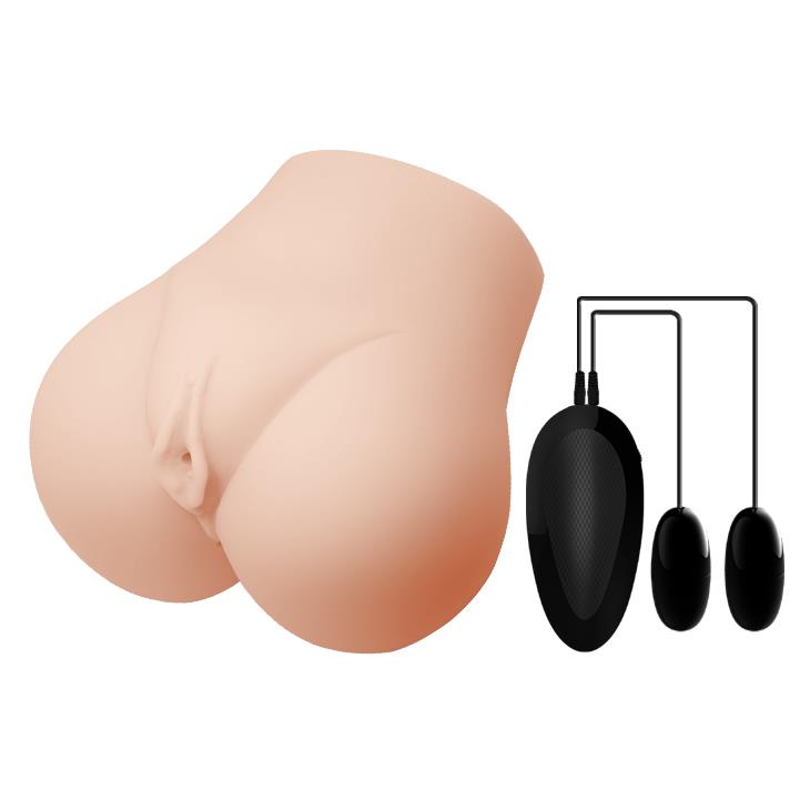 Мастурбатор Crazy Bull Vagina and Anal Vibrating (тілесний)