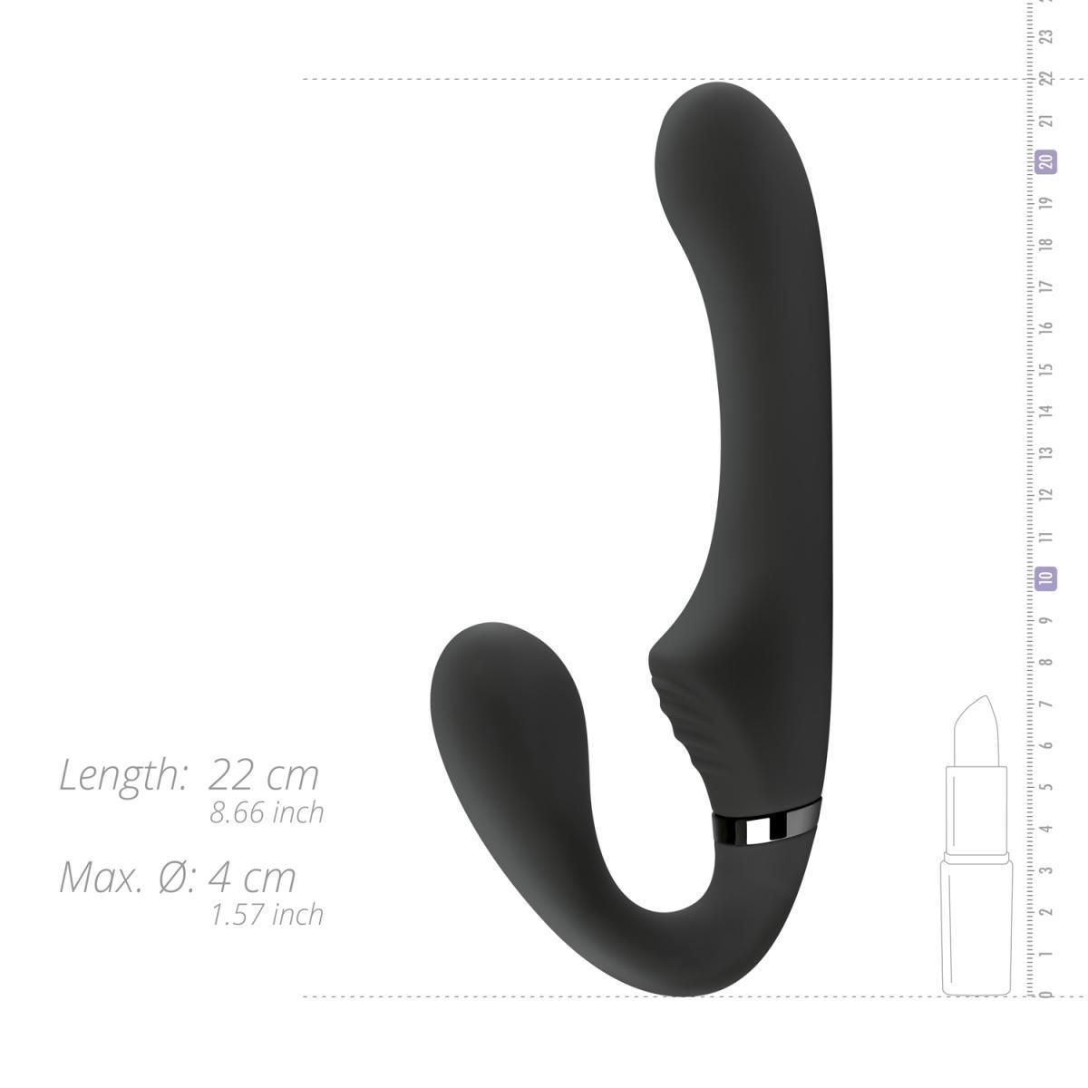 Strap-On No-Parts Avery, 22 cm (czarny)