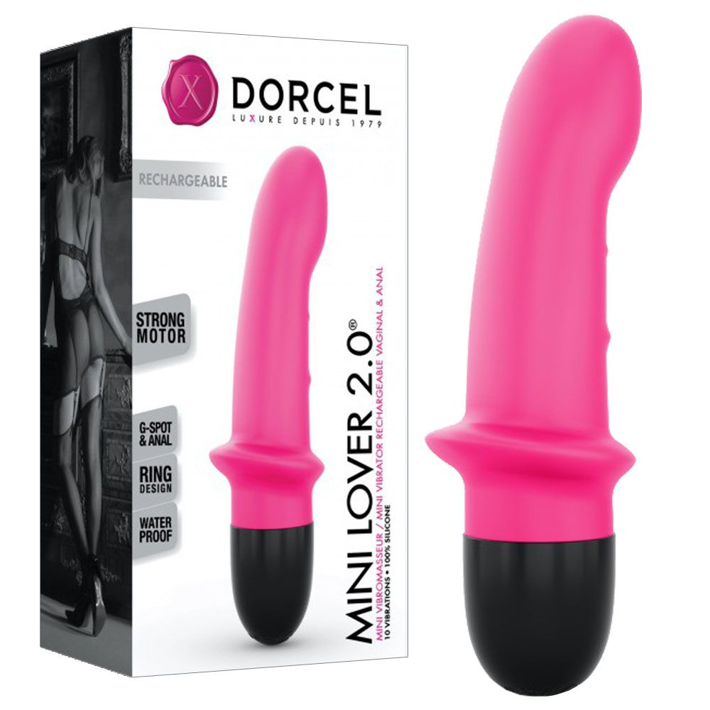 Вібратор Dorcel Mini Lover 2.0, 16,5 см (рожевий)
