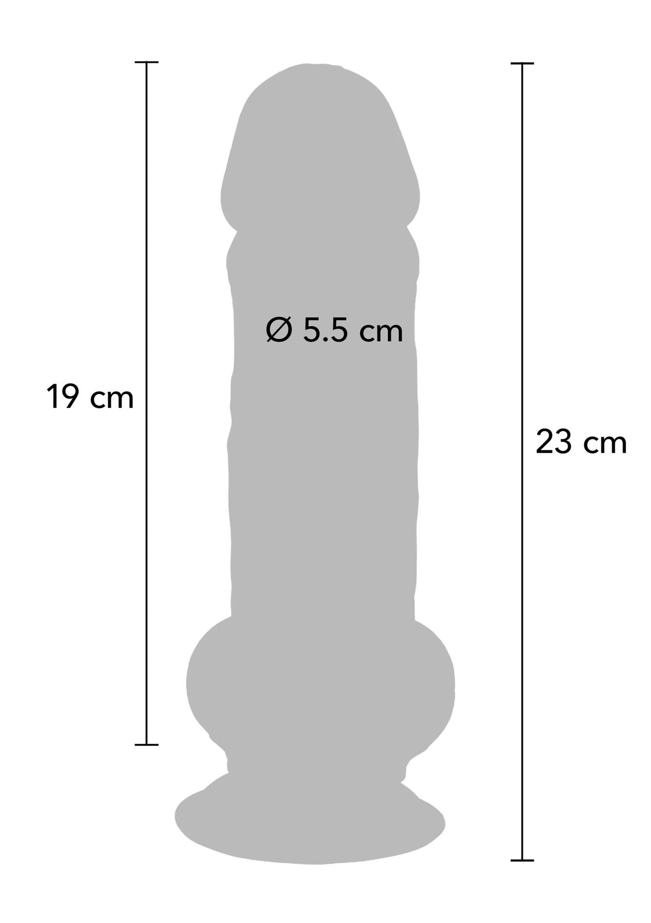 Фаллоимитатор Deluxe Dual Density Thick, 23 см (телесный)