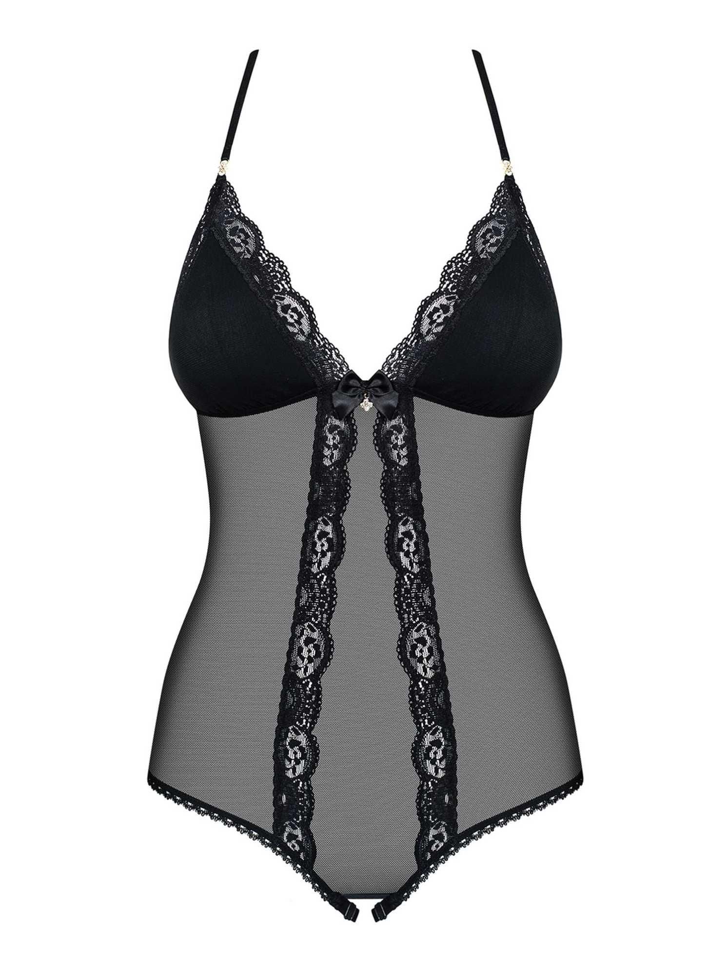 Боди Obsessive 841-TED-1, S/M (черный)