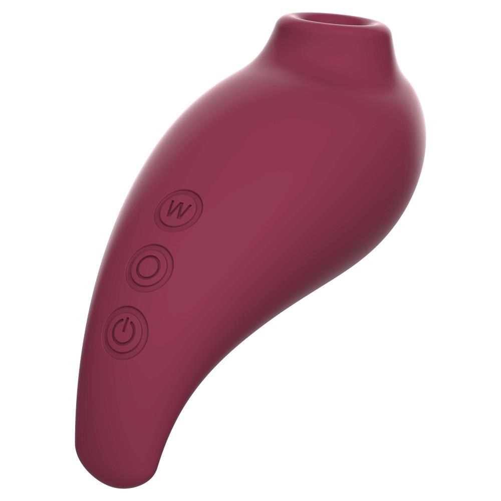 Adrien Lastic Inspiration Stimulator + Vibrating Egg - Wibrujące jajko, Bordоwy, 18 cm