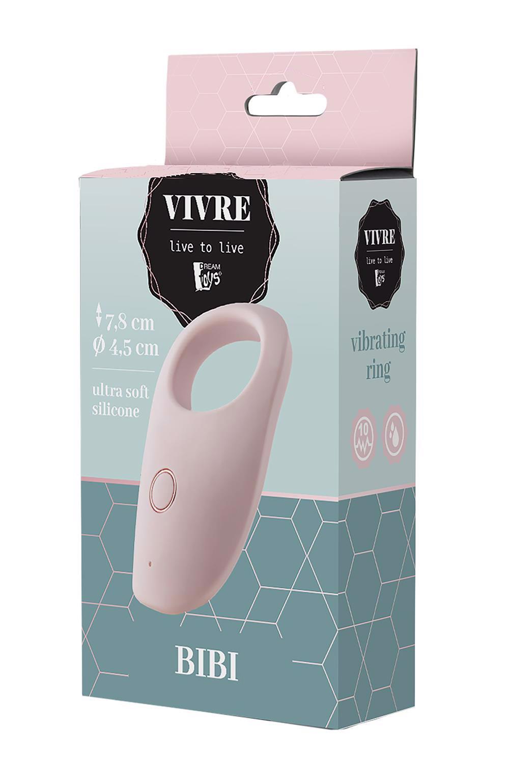 Виброкольцо Dream Toys Vivre Bibi, 7.8 см (розовый)