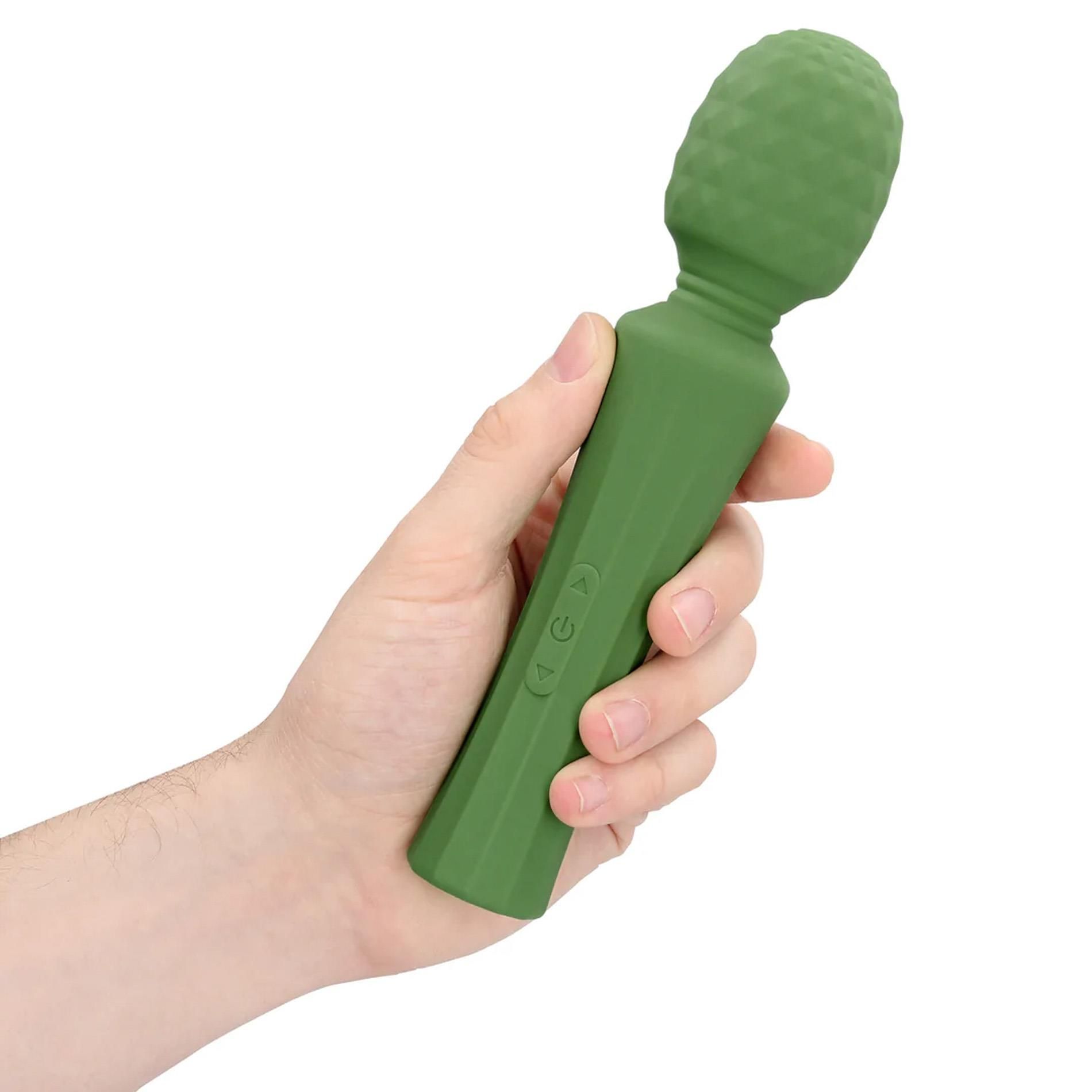 Вибромассажер Loveline Powerful Wand, 20.5 см (зеленый)