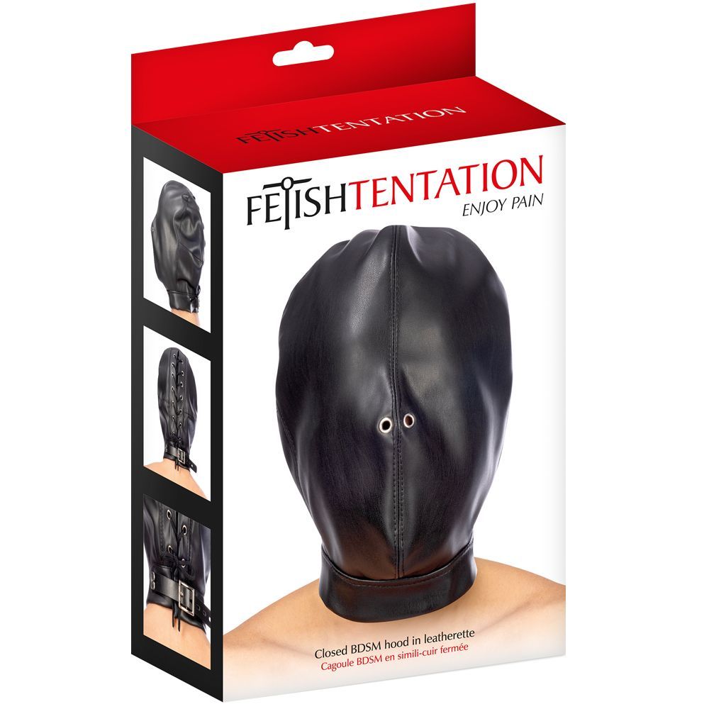 Маска Fetish Tentation Enjoy Pain BDSM Closed, (черный)