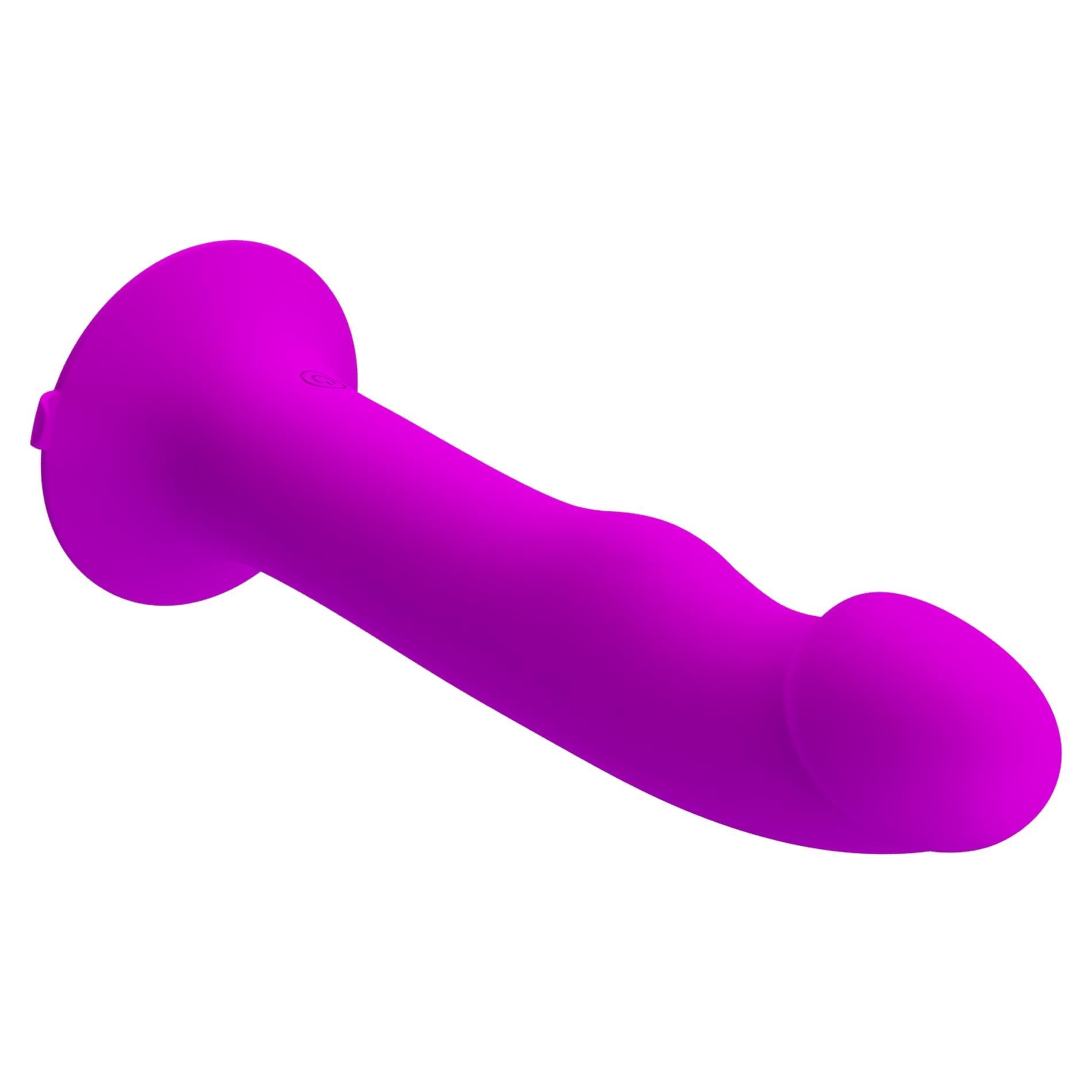 Фалоімітатор Pretty Love Murray Dildo with Vibration, 19 см (фіолетовий)