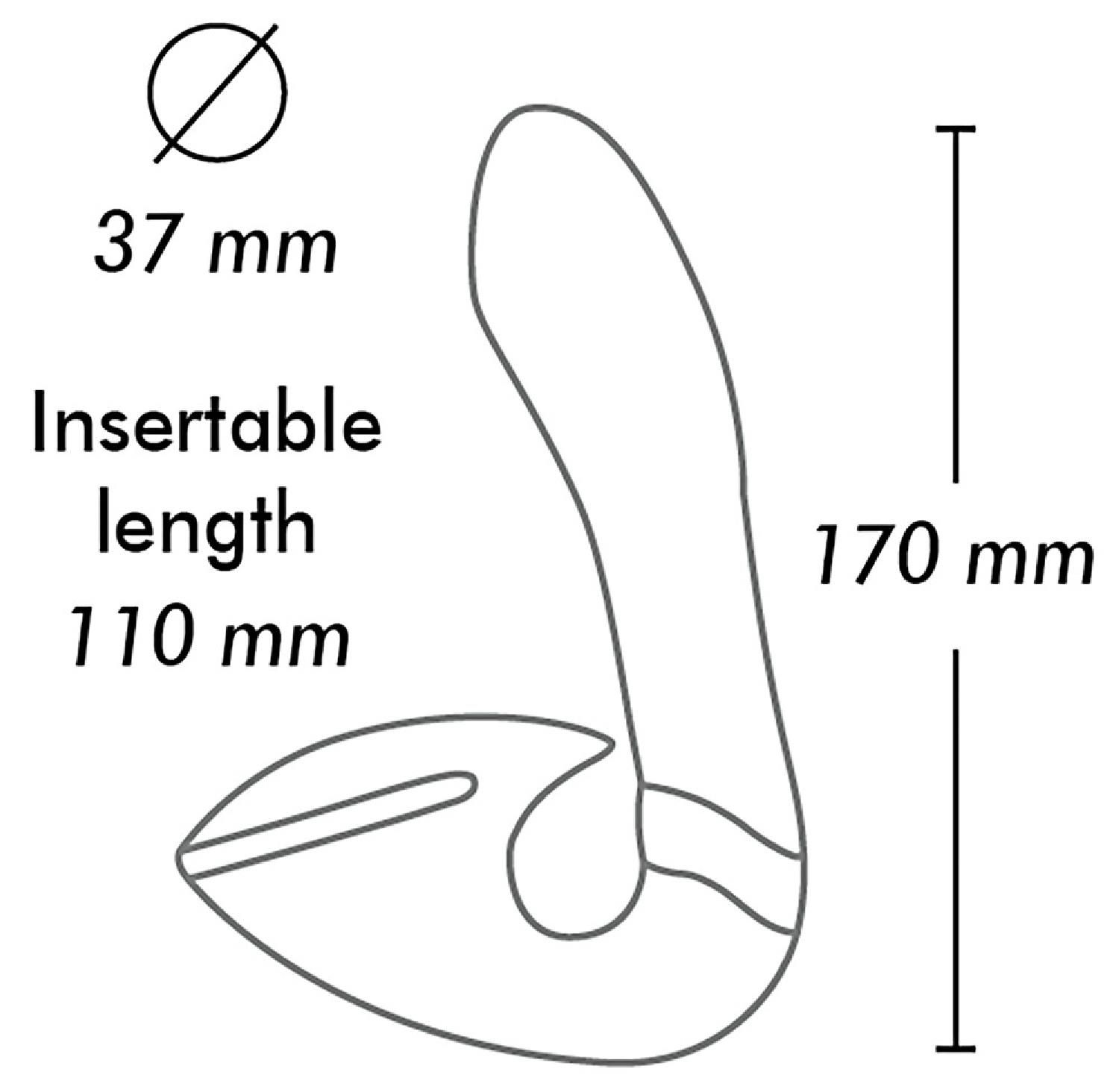 Вібратор Shunga Soyo Intimate, 17 см (чорний)