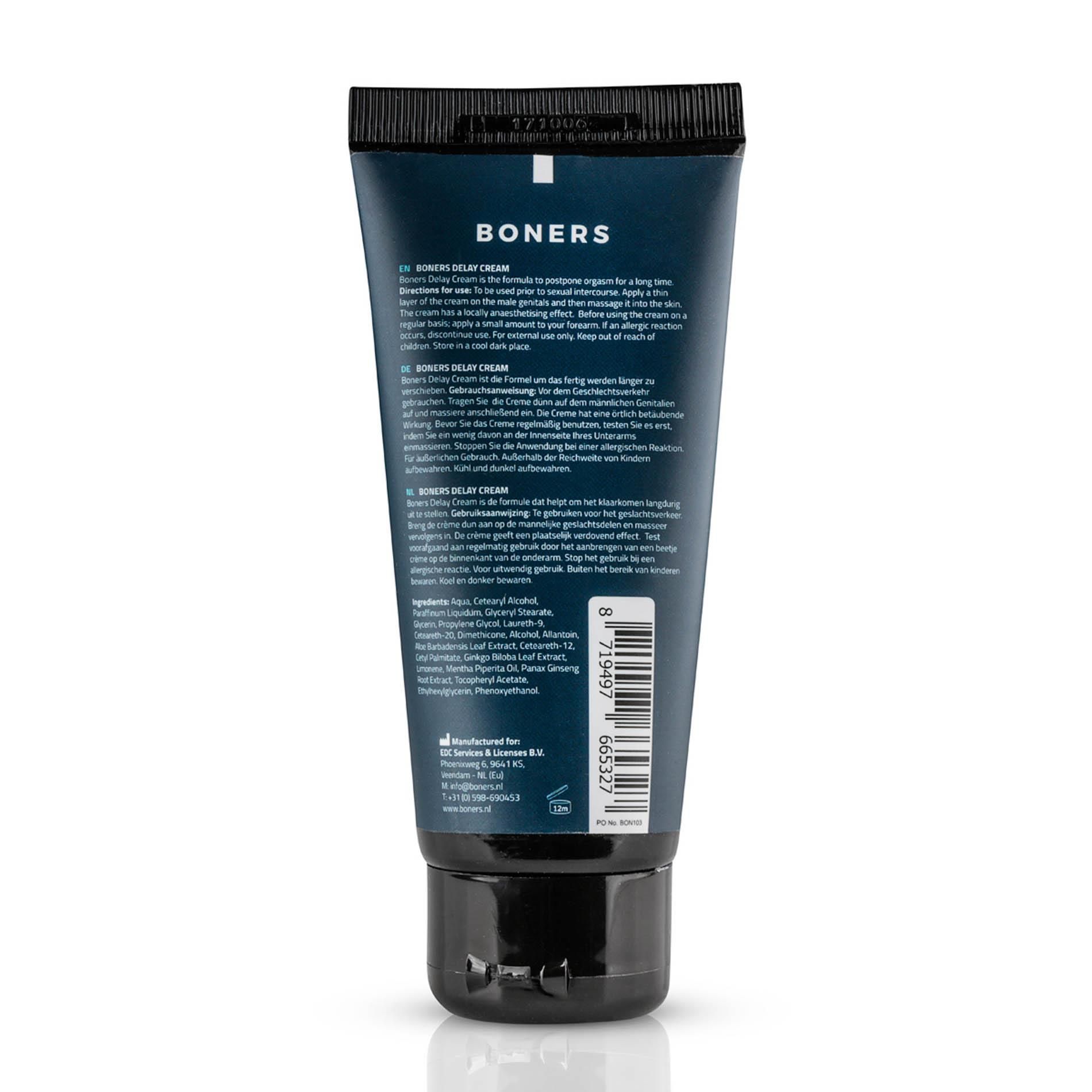 Krem przedłużający Boners Delay Cream, 100 ml