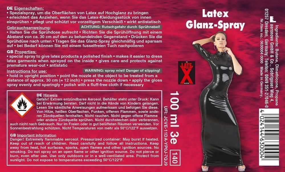 Spray nabłyszczający do lateksu LATE X Glanz, 100 ml