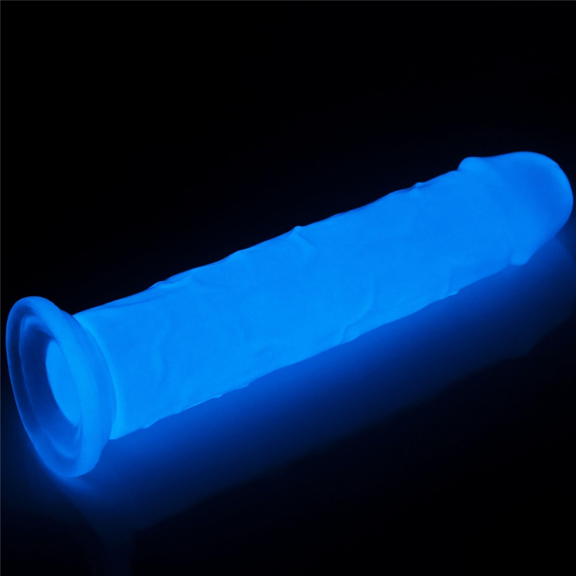 Фаллоимитатор неоновый Lumino Play Dildo, 21 см (синий)
