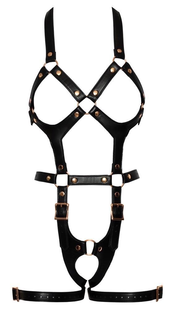 Боди Bad Kitty Naughty Toys Harness, S/M (черный)
