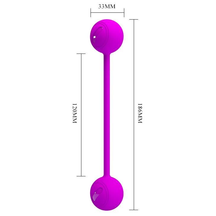 Вагинальные шарики Pretty Love Kegel Ball III, 18,6 см (фиолетовый)